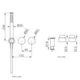 Kara Progressive Shower System Separate Plate Trim Kits Only Chrome