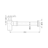 Bottle Trap 40MM Matte Black