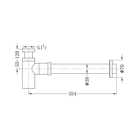Bottle Trap 40MM Matte Black