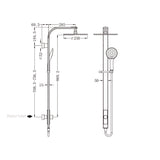 Astra Rain Round Twin Shower Single Hose Chrome