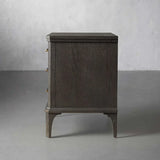 St. Martin Wood Closed Nightstand Oak Bedside table with Soft-Close Drawers