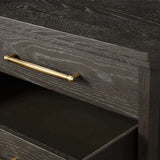 St. Martin Wood Closed Nightstand Oak Bedside table with Soft-Close Drawers