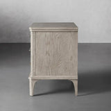 St. Martin Wood Closed Nightstand Oak Bedside table with Soft-Close Drawers
