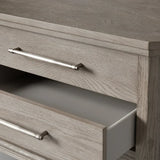 St. Martin Wood Closed Nightstand Oak Bedside table with Soft-Close Drawers