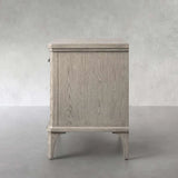 St. Martin Open Oak Nightstand Traditional Bedside table with Soft-Close Drawer