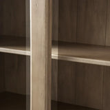 Tuscany Italian Wood Glass Door Display Cabinets With Adjustable Shelves