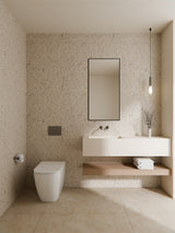 Zen Ss316l Wall Basin/Bath Mixer Separate Back Plate 230mm Spout Graphite