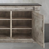Messina Center Floral Bell'Arte Sideboard Buffet Table Wood Living Room Entryways Cabinet