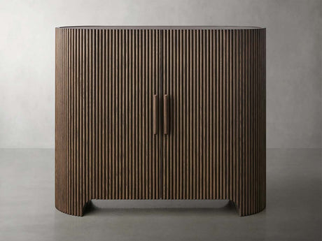 Astor Marble Top Hall Chest Oak Wood Sideboards Reeded Entrance Storage Cabinet