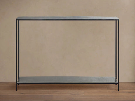 Kavali Slim Metal Entrance Console Table Solid Iron Frame Hallway Entryway Table
