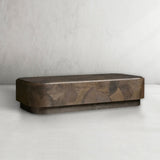 Pola Wood Plinth Coffee Table Wabi-Sabi Living Room Center Tea Table