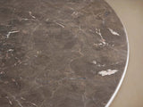 Saint Germain Round Marble Top Dining Table With Wood Dauphine Base