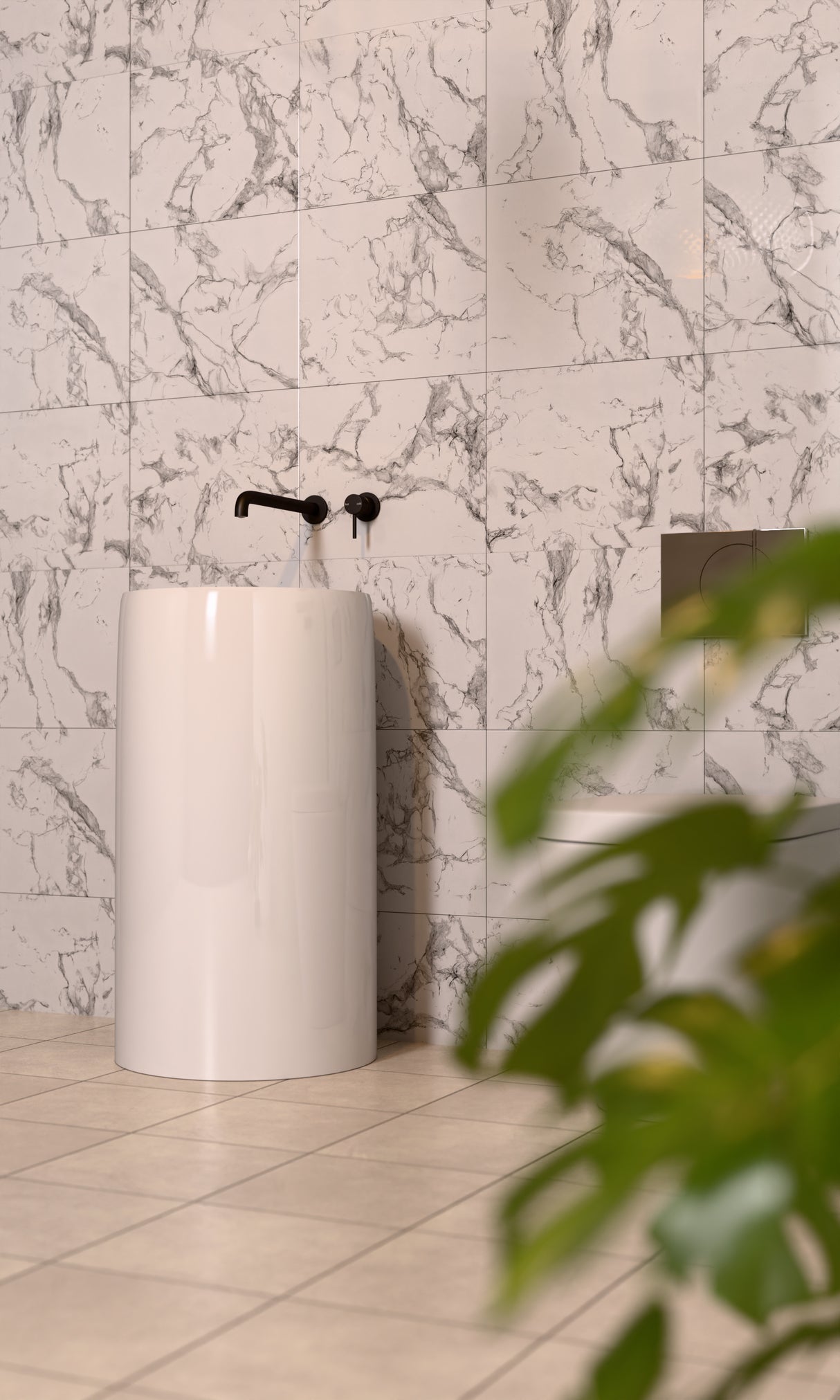 Mecca Basin/Bath Spout Only 250MM Matte Black