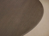 Saint Germain Round Oak Wood Dining Table with Clement Base