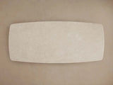 Saint Germain Natural Stone Marble Dining Table with Wood Toulouse Base
