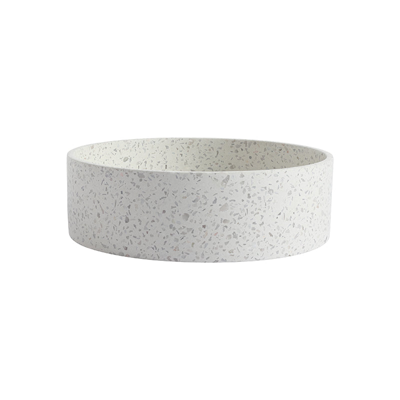 NAGA Perugia Concrete Basin with Matching Pop-up Waste Round Terrazzo
