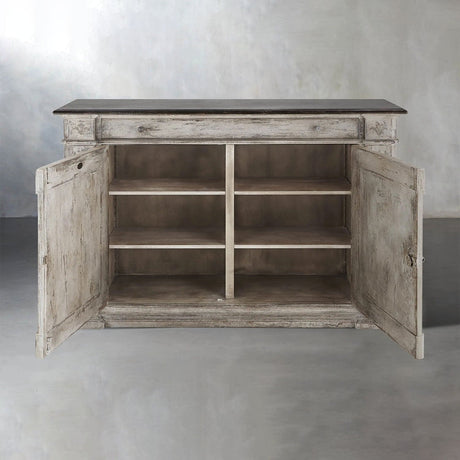 Messina Center Floral Bell'Arte Sideboard Buffet Table Wood Living Room Entryways Cabinet