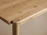 Sulina Wood Extension Dining Table Oak Drop-Leaf Design