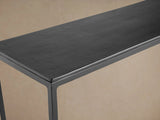 Kavali Slim Metal Entrance Console Table Solid Iron Frame Hallway Entryway Table