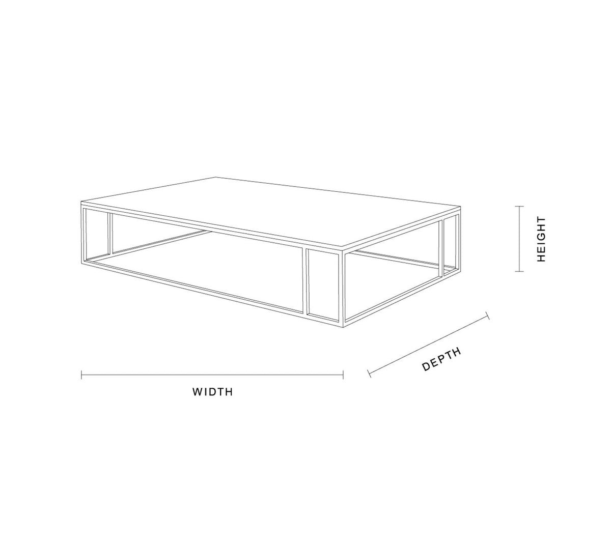 Nomad Rectangular White Marble Coffee Table Living Room Center Tea Table With Steel Base