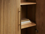 Finnley Wood Tall Cabinet Living Room Country Storage Cabinet with Doors