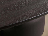 Perth Oval Oak Dining Table Hand-Sculpted Modern Dining Table