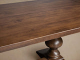 Tuscany Wood Extension Dining Table Oval Poplar Dining Table