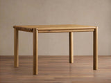 Sulina Wood Extension Dining Table Oak Drop-Leaf Design