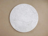 Saint Germain Round Marble Stone Dining Table with Rennes Metal Base