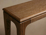 Park Ash Wood Entryway Console Table Black Hallway Entrance Table