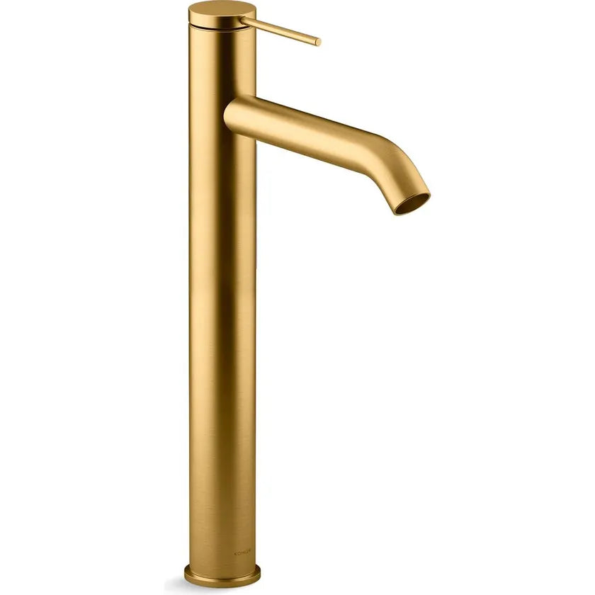 Components Super Tall Single Lever Basin Mixer - Brushed Brass