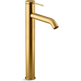Components Super Tall Single Lever Basin Mixer - Brushed Brass