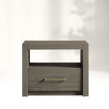 Palmer Storage Nightstand Wood Bedside Table Parsons Night side Cabinet With Drawer
