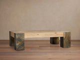 Telluride Rectangle Coffee Table Oak Cocktail Table Living Room Center Tea Table