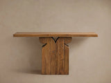 Dumai Reclaimed Teak Hallway Console Entrance Table Wood Country Entryway Table