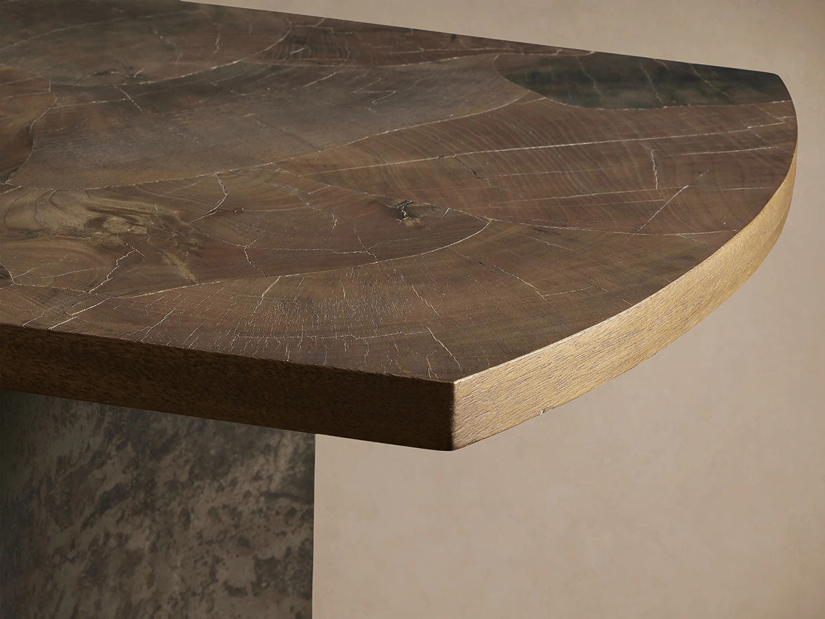 Polanco Ash Entrance Console Wood Hallway Entryway Table With Steel Base
