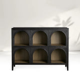 Hattie Solid Oak Arched Storage Cabinet