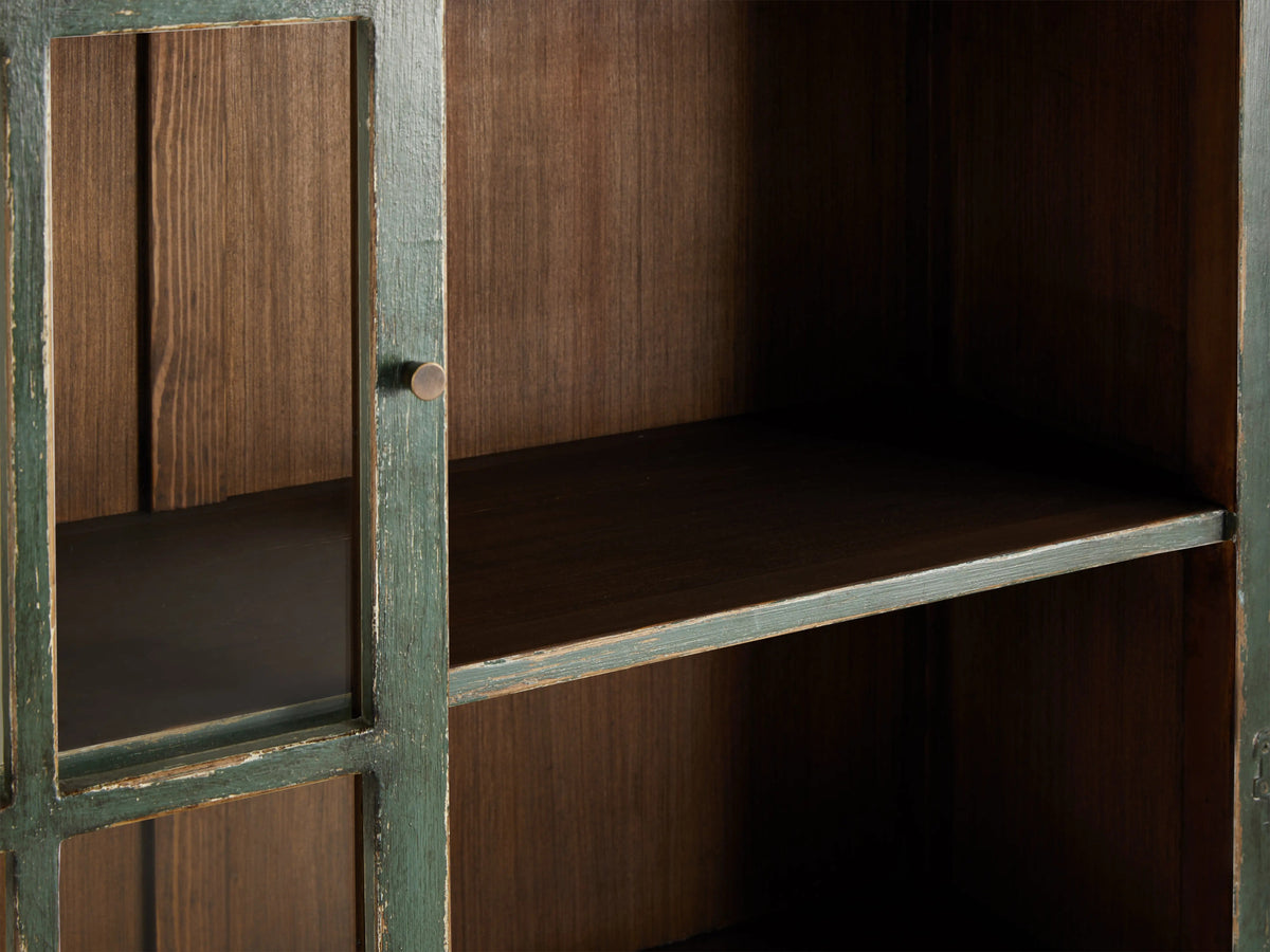 Merritt Solid Pine Tall Display Cabinet For Living Rooms Dining Areas Entryways