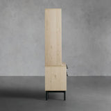 Sullivan Oak Wood Bookcase Office Storage Cabinet with File Drawer
