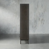 Sullivan Oak Wood Entry Cabinet Modern Rustic Entrance Lockers