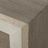 Malone Wood Sideboard Buffet Storage Cabinet With Two-Door Glass