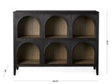 Hattie Solid Oak Arched Storage Cabinet