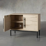 Sullivan Oak Wood Hall Chest Modern Rural Sideboards Entrance Cabinets