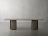 San Germani 72" Stone Coffee Table with Dauphine Metal Base