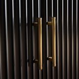 Louis Wood Bar Cabinet Constructivist-Inspired Wine Cabinet With Drawer