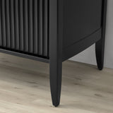 Louis Wood Bar Cabinet Constructivist-Inspired Wine Cabinet With Drawer