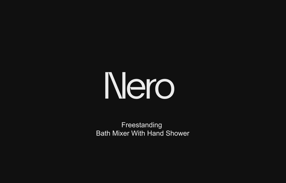 Bianca Freestanding Bath Mixer With Hand Shower Brushed Nickel