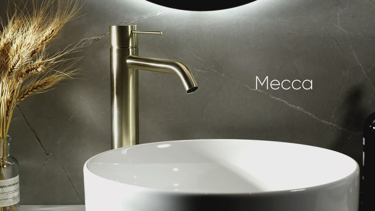 Mecca Tall Basin Mixer Gun Metal