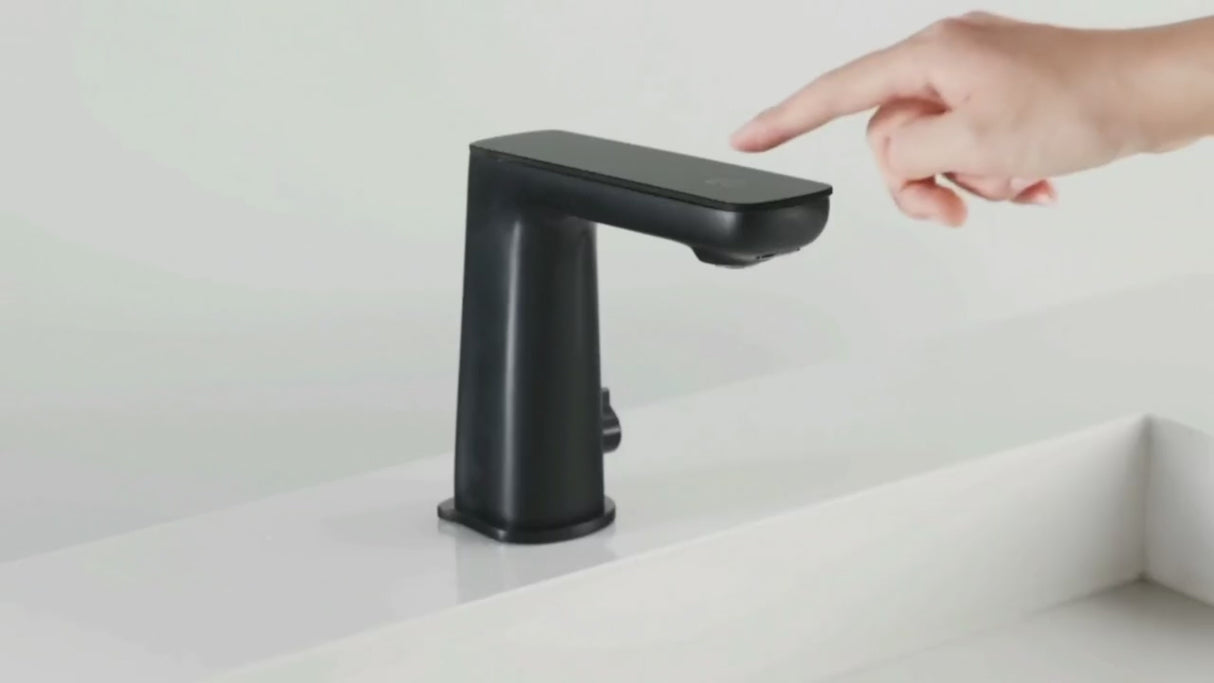 Claudia Sensor Mixer With White Top Display Brushed Nickel