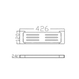 PEARL METAL SHOWER SHELF GUN METAL